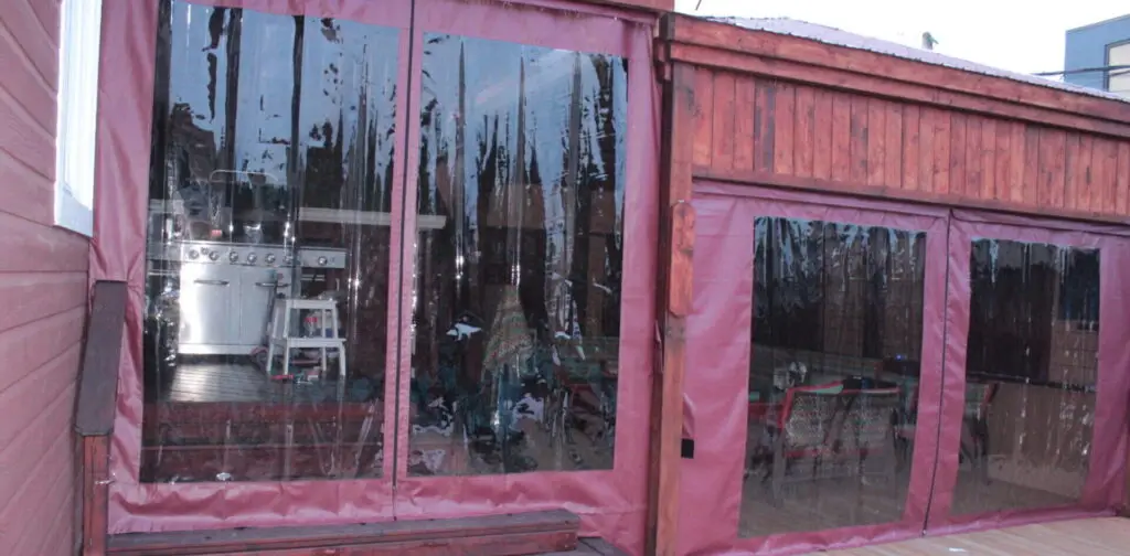 Rideau Plastique Transparent Extérieur pourTerrasse