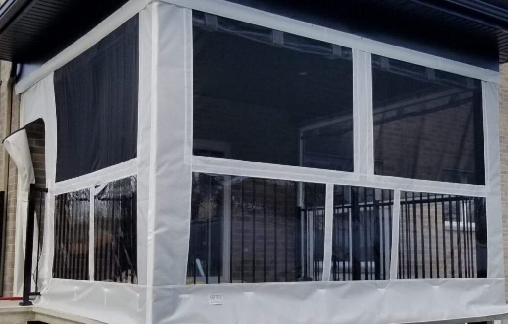 Toile Remplacement Store YHDMDQ - 3.5x3m, Polyester, Bleu - Auvent, Terrasse